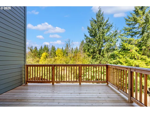a view of backyard with green space