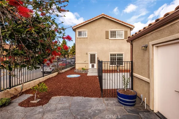 a view of a house with a outdoor space