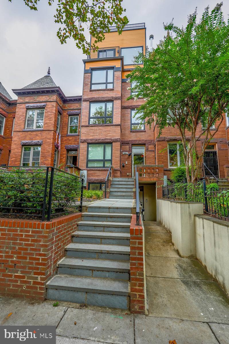 1461 Chapin Street Northwest Washington, DC 20009 - Photo 66 of 67 Charming brick facade with inviting steps.