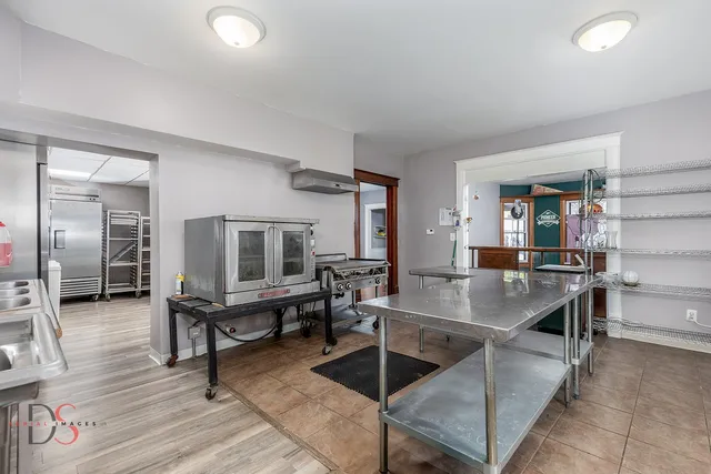 a view of a city with lots of trees