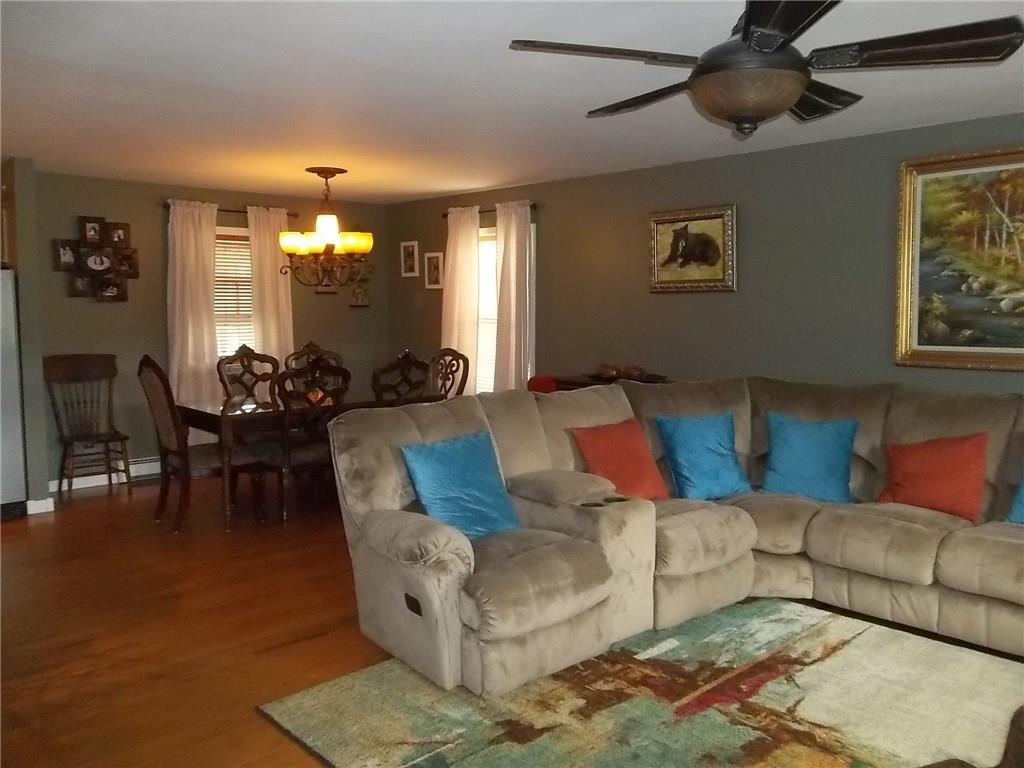 168 Waldoboro Road Jefferson, ME 04348 - Photo 4 of 22 Living Room and Dining Area