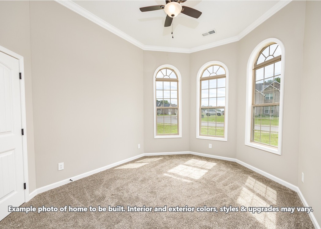 289 Killdeer Drive Clarksville, TN 37040 - Photo 16 of 21 an empty room with windows and ceiling fan