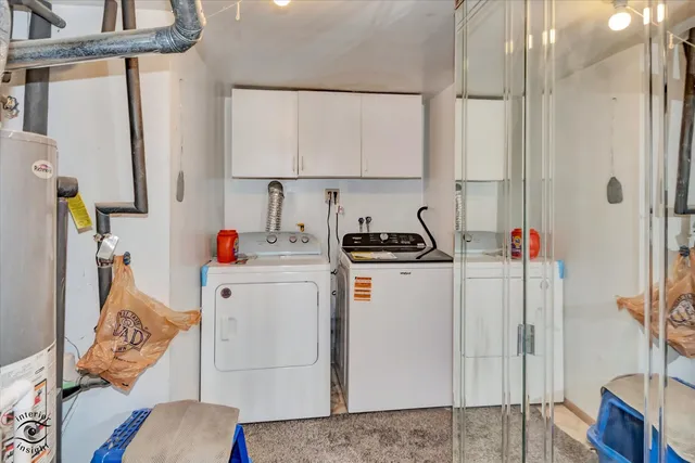 a room with storage and utility