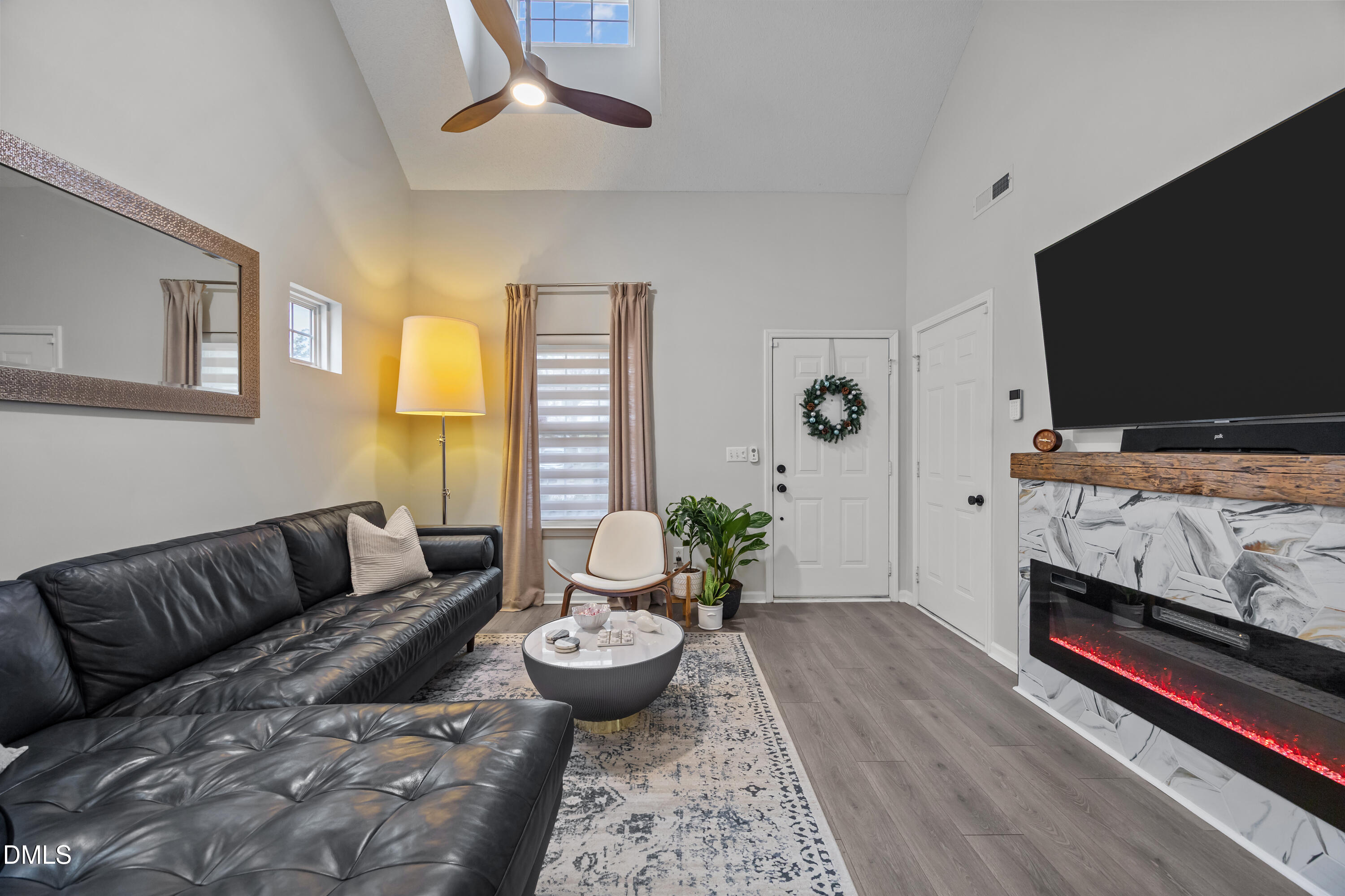 9837 Treymore Drive Raleigh, NC 27617 - Photo 9 of 19 Entry with fireplace