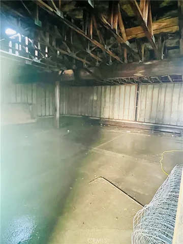 a view of a indoor garage