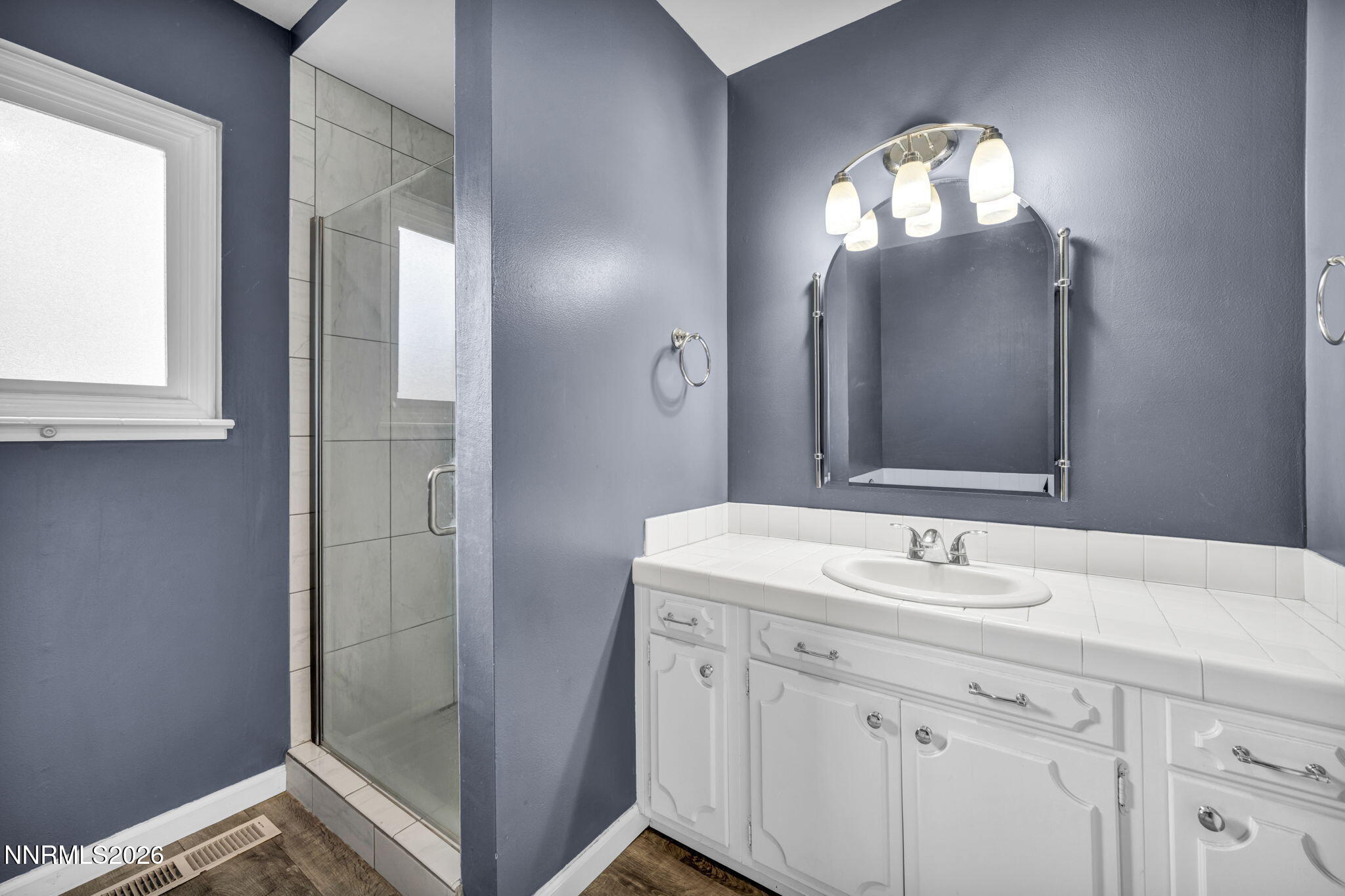 14190 Rim Rock Drive Reno, NV 89521 - Photo 34 of 68 a bathroom with a sink and a mirror