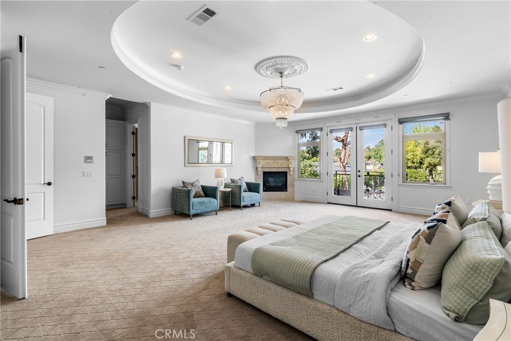 3255 Lombardy Road Pasadena, CA 91107 - Photo 19 of 69 master bedroom with balcony for immense views
