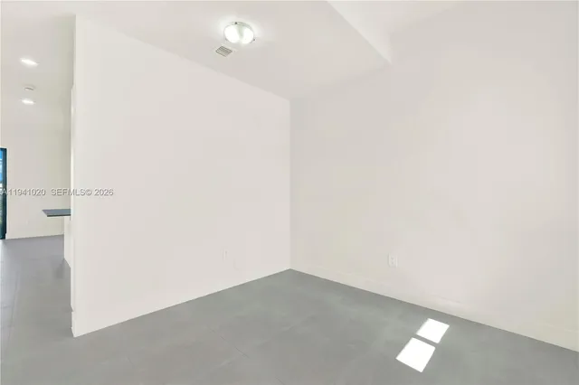 a view of an empty room