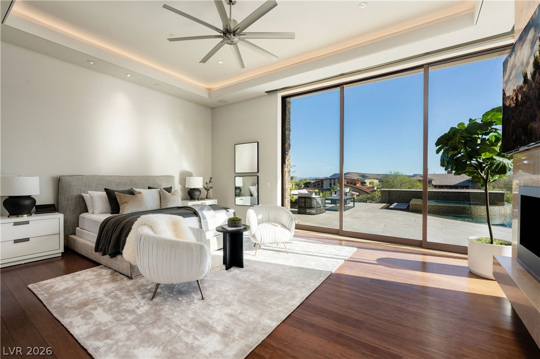 91 Hawk Ridge Drive Las Vegas, NV 89135 - Photo 31 of 97 Downstairs Primary Bedroom