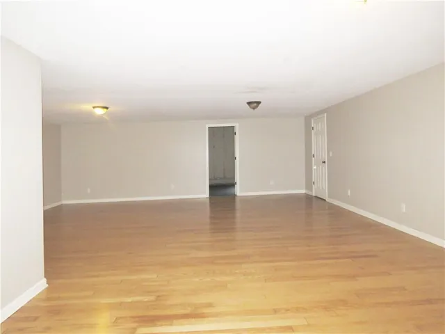 a view of backyard with green space