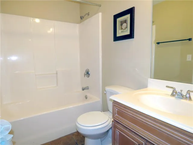 a view of balcony with small garden