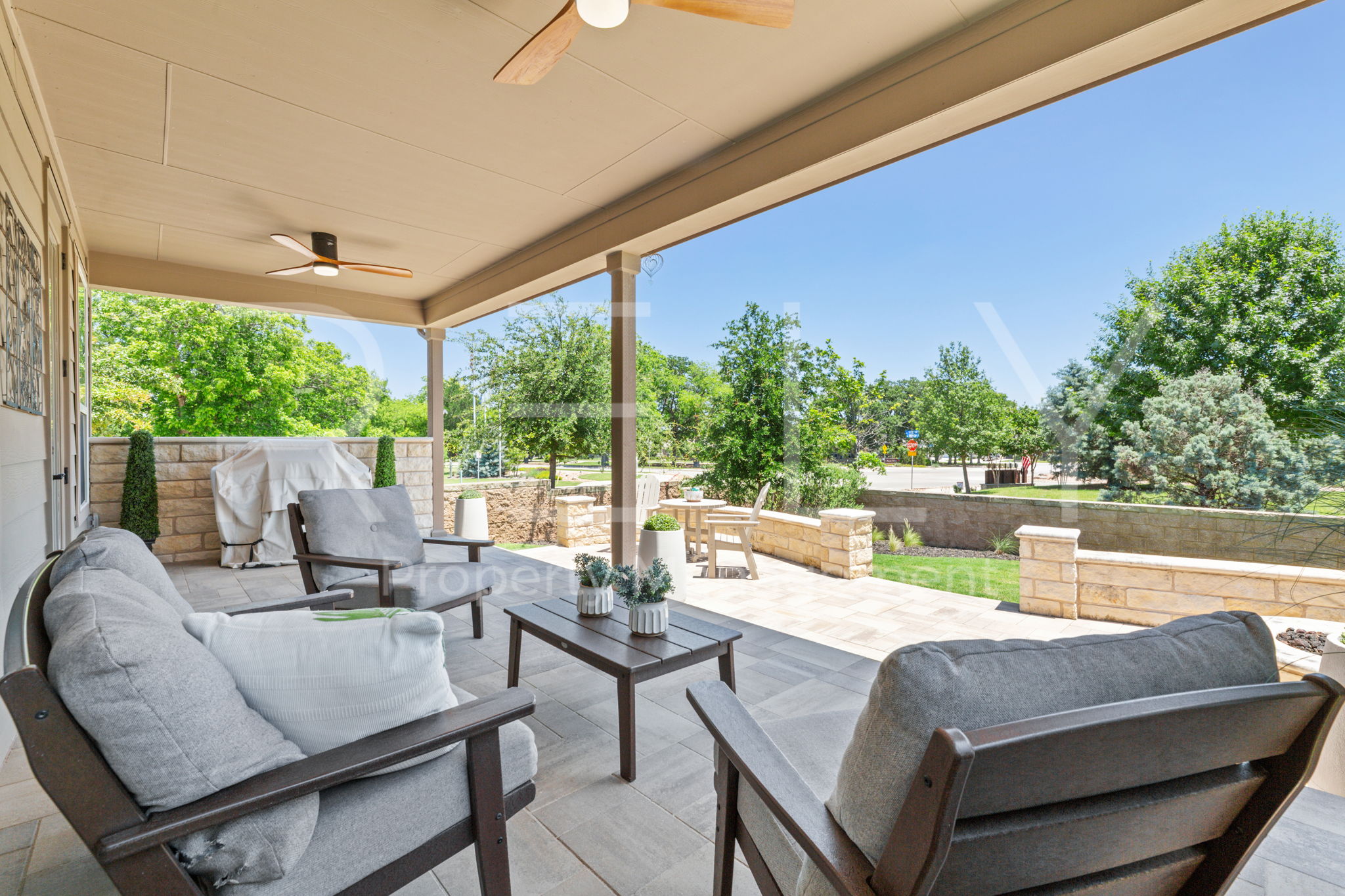 101 Spanish Star Street Georgetown, TX 78633 - Photo 33 of 39 An inviting covered patio offers a private outdoor retreat for leisure and entertainment.