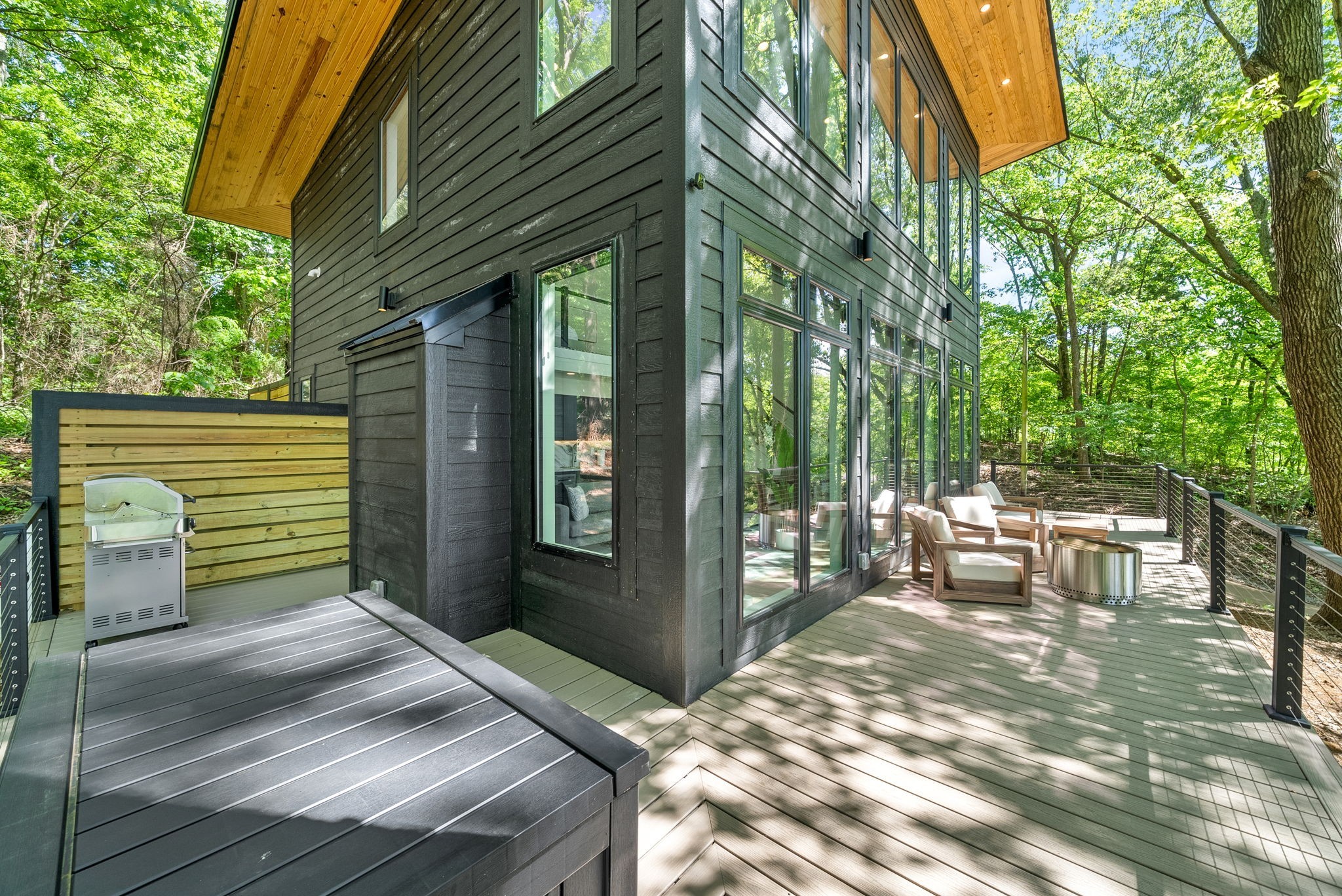 301 Apache Trail Cadiz, KY 42211 - Photo 37 of 47 a view of a patio with table and chairs and floor to ceiling window