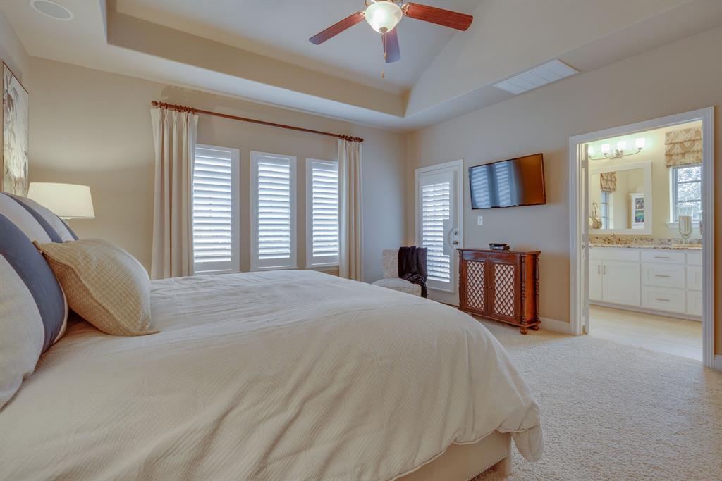 528 Sandy Lane Flower Mound, TX 75022 - Photo 28 of 40 Main bed with balcony and ensuite bathroom