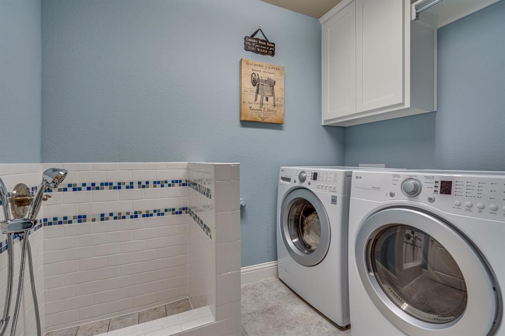 528 Sandy Lane Flower Mound, TX 75022 - Photo 33 of 40 Laundry - Washer/Dryer and pet shower