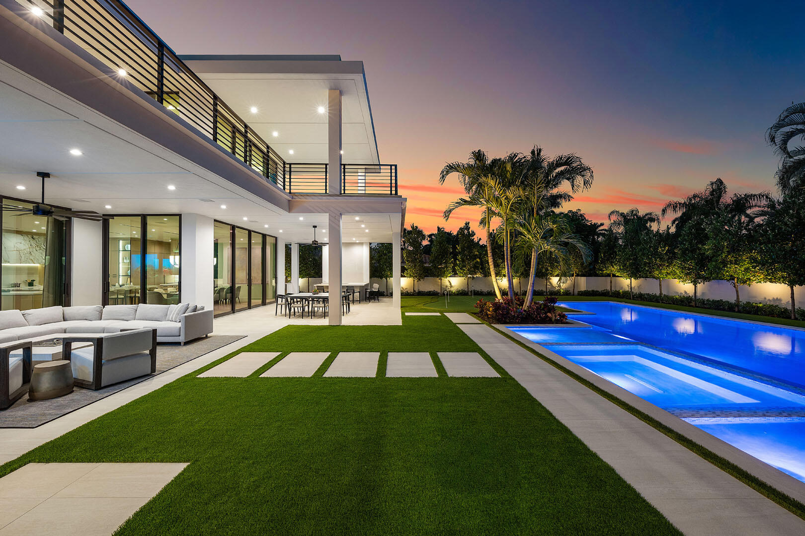 481 Thatch Palm Drive Boca Raton, FL 33432 - Photo 85 of 97 481_Thatch_Palm_Drive_Dusk_13