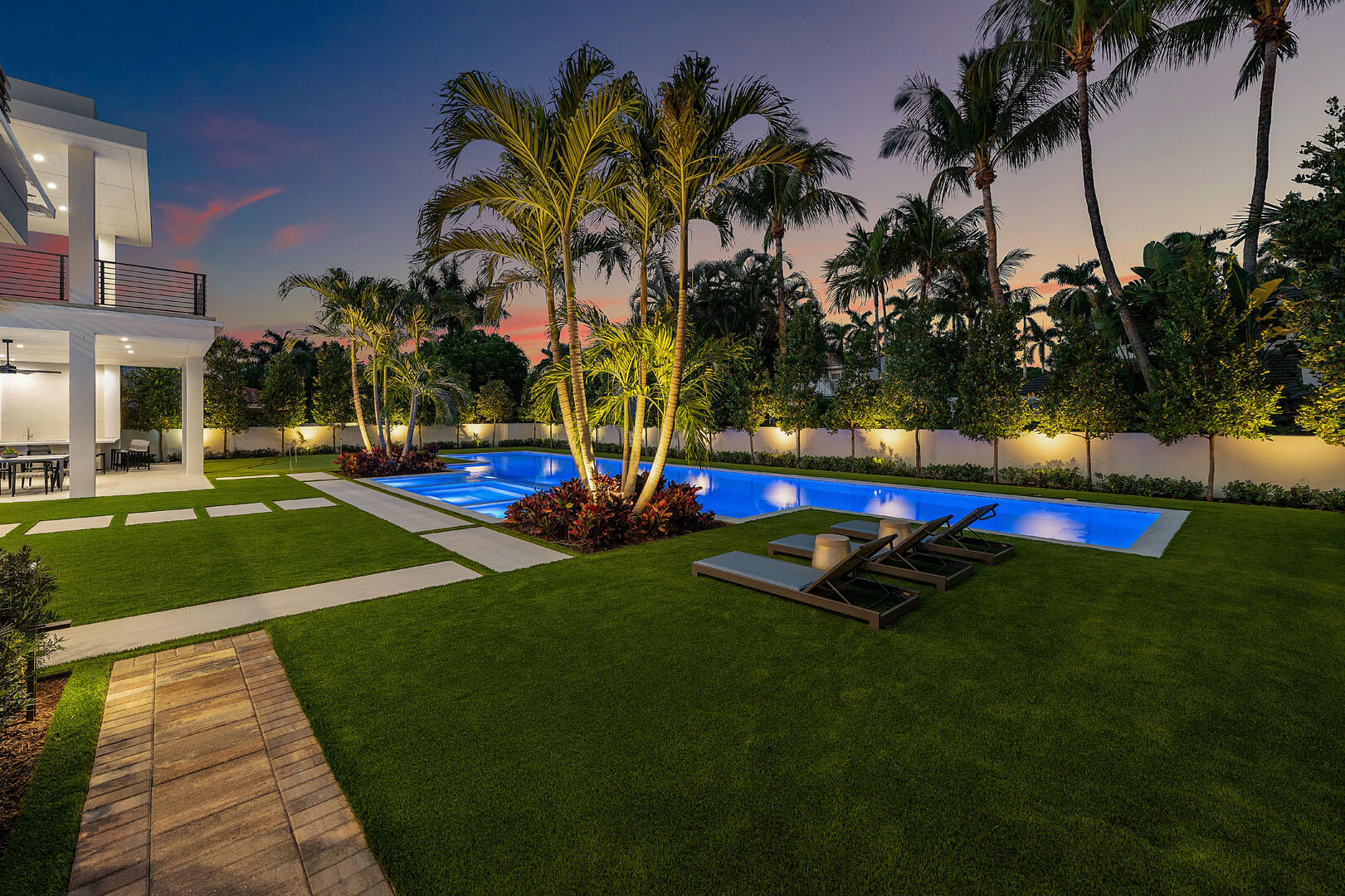 481 Thatch Palm Drive Boca Raton, FL 33432 - Photo 86 of 97 481_Thatch_Palm_Drive_Dusk_11