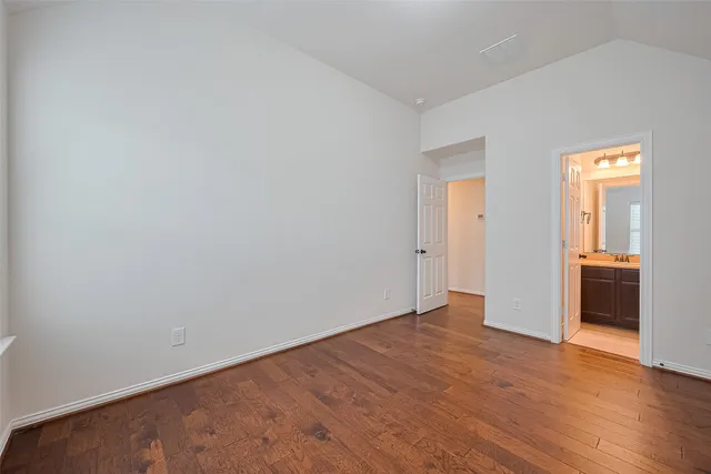 wooden floor in a room