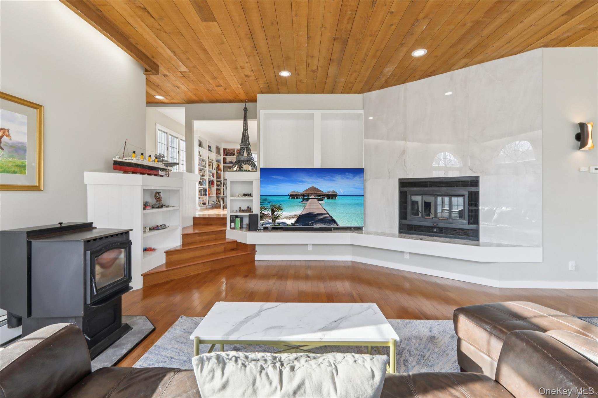 27 Cat Ridge Road North Salem, NY 10560 - Photo 14 of 46 a living room with stainless steel appliances furniture and a kitchen view