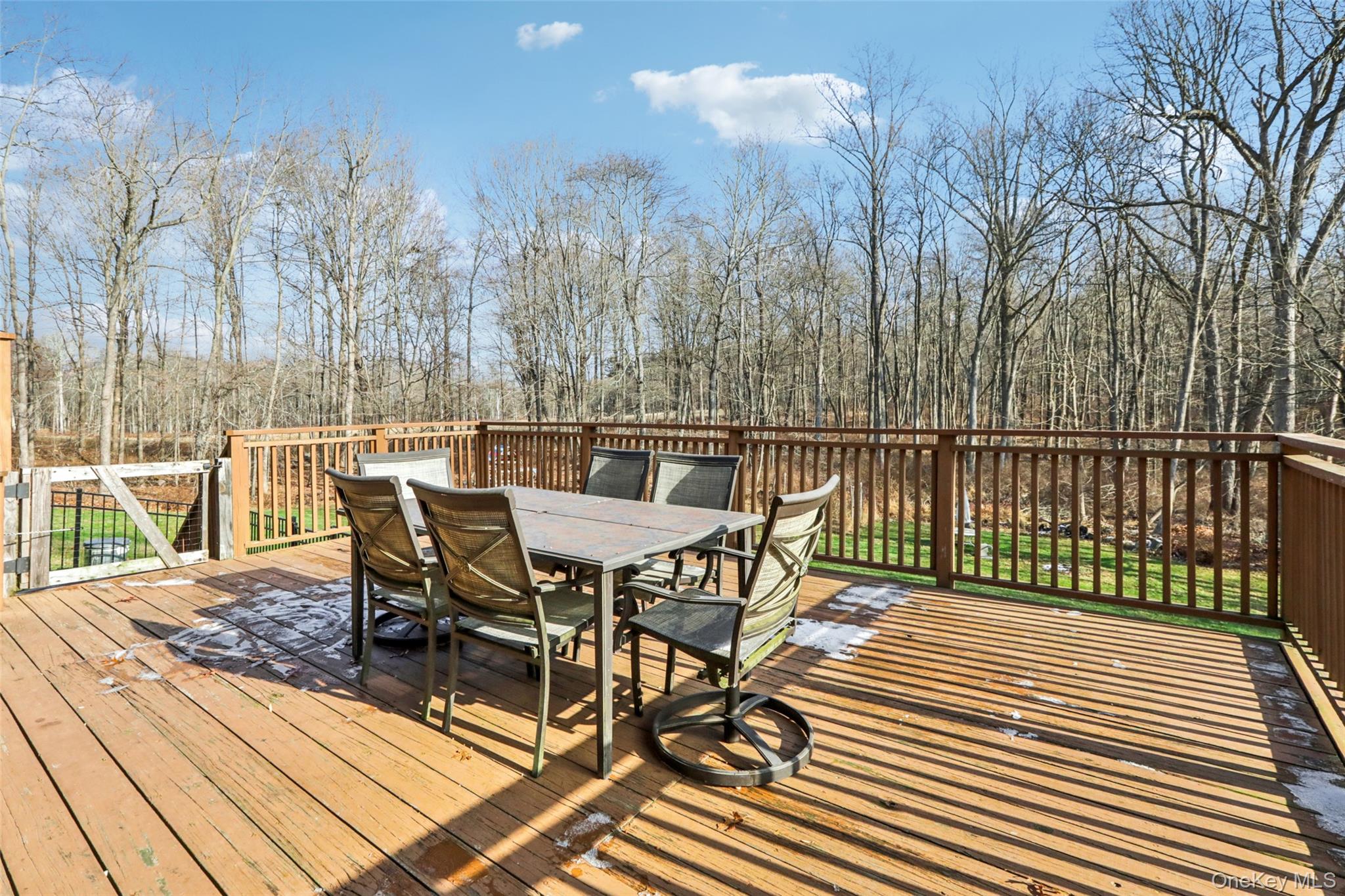 27 Cat Ridge Road North Salem, NY 10560 - Photo 41 of 46 Wooden terrace with outdoor dining area