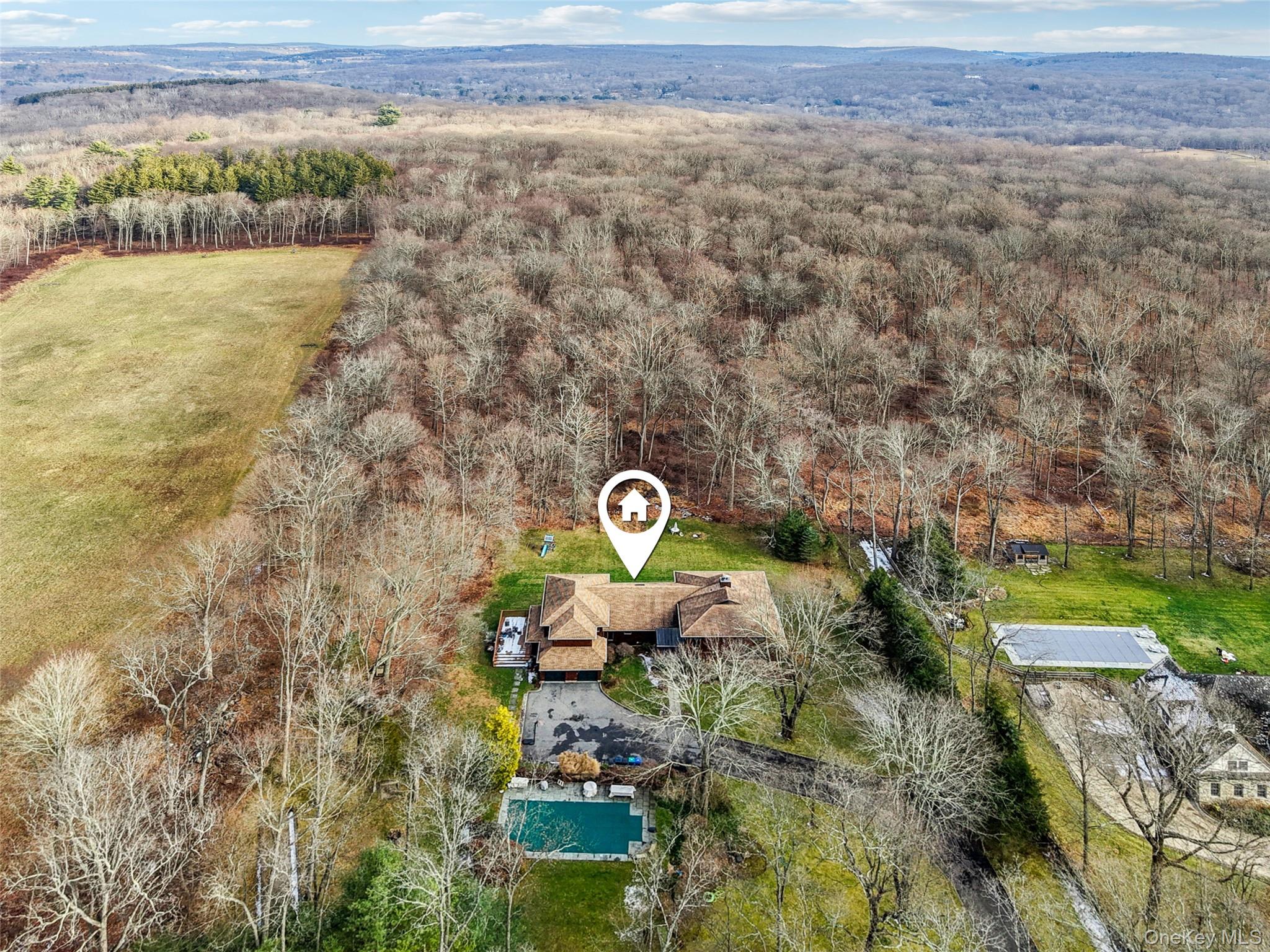 27 Cat Ridge Road North Salem, NY 10560 - Photo 44 of 46 a view of aerial view of a house with a yard and lake view