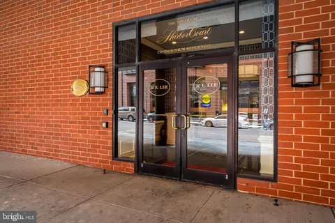 a view of a brick building with a window