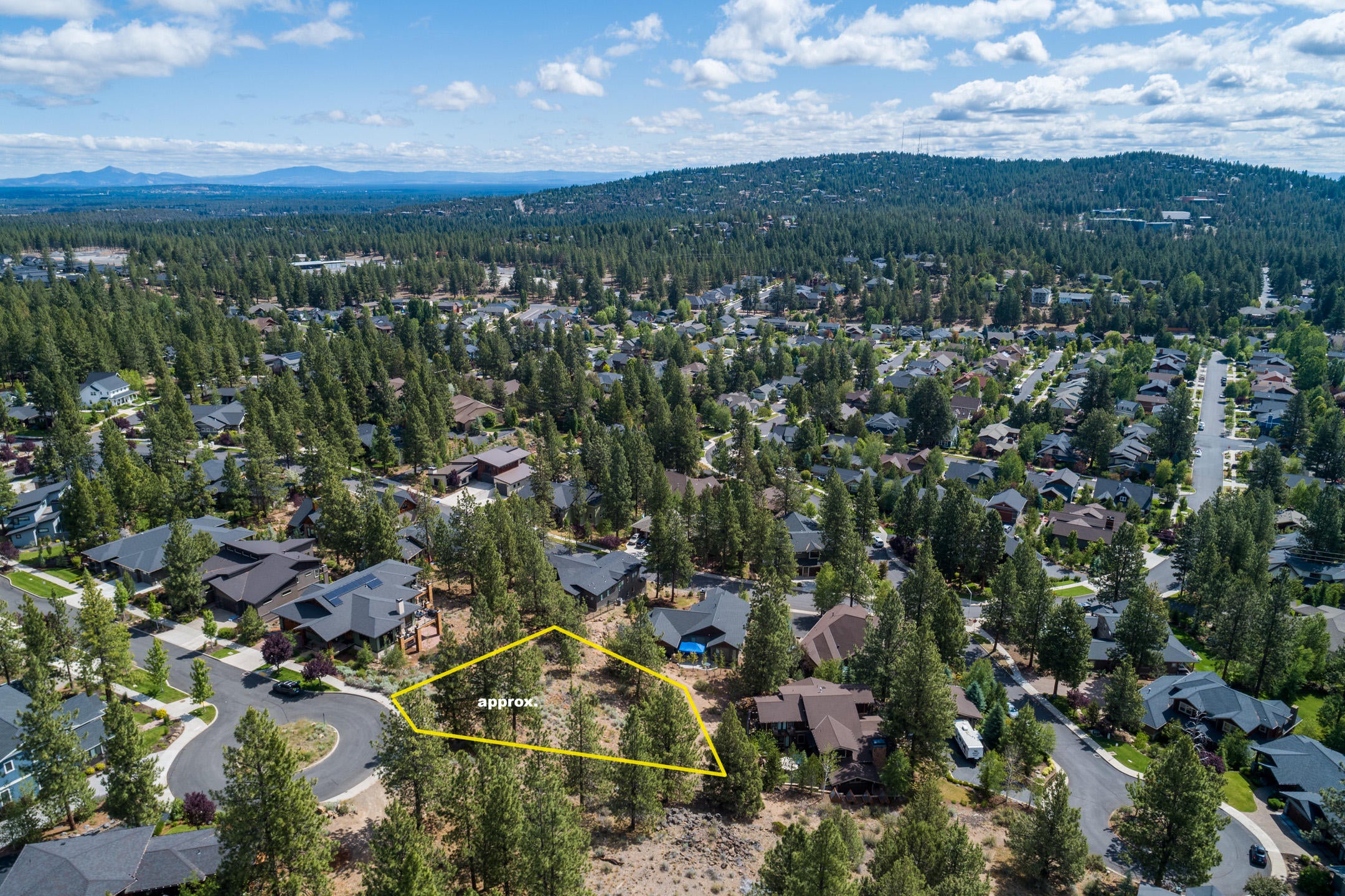 3343 Northwest Shevlin Ridge Bend, OR 97703 - Photo 3 of 8 Aerial view, approximate property boundaries
