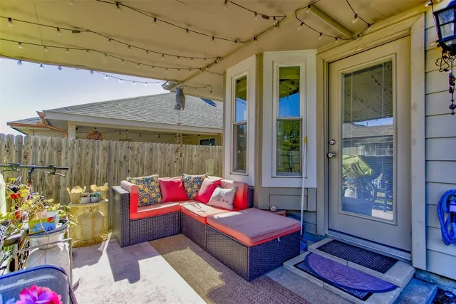 a outdoor space with patio