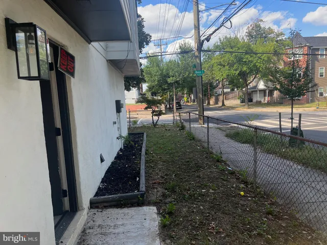 a view of a pathway of a building