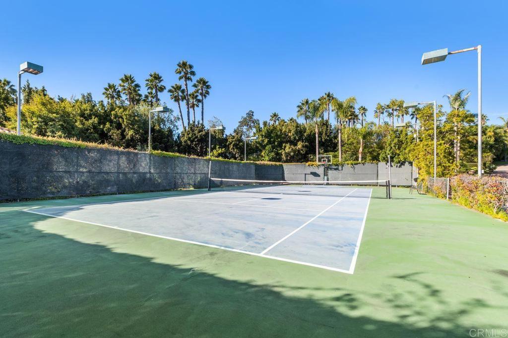 7196 Rancho La Cima Drive Rancho Santa Fe, CA 92067 - Photo 55 of 57 a view of a basket ball ground