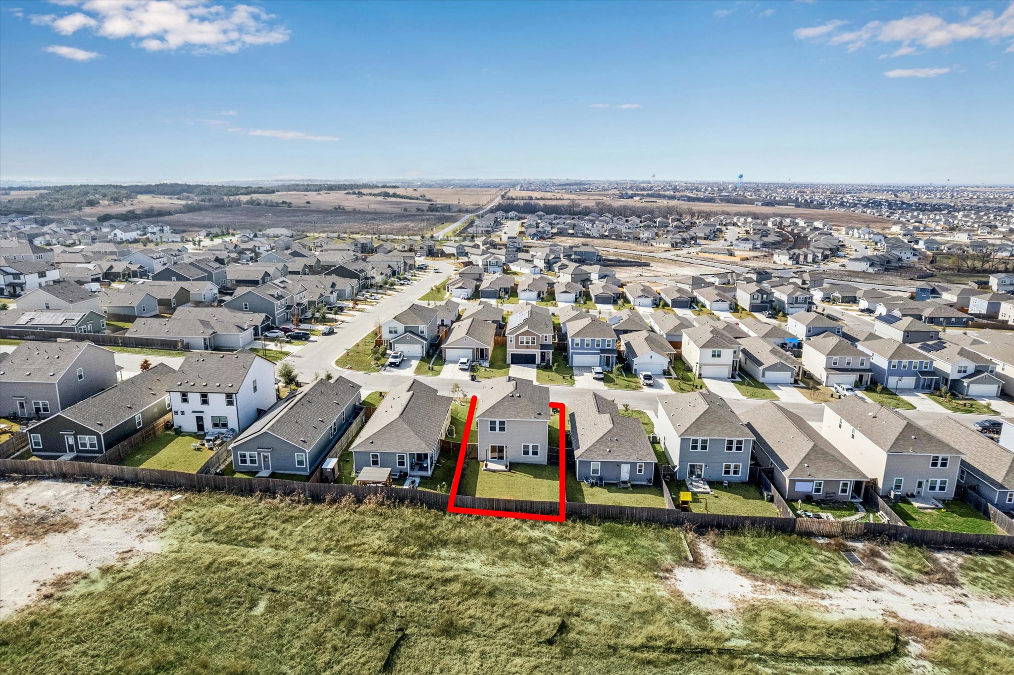 208 Night Riders Way Jarrell, TX 76537 - Photo 31 of 31 an aerial view of residential houses with outdoor space
