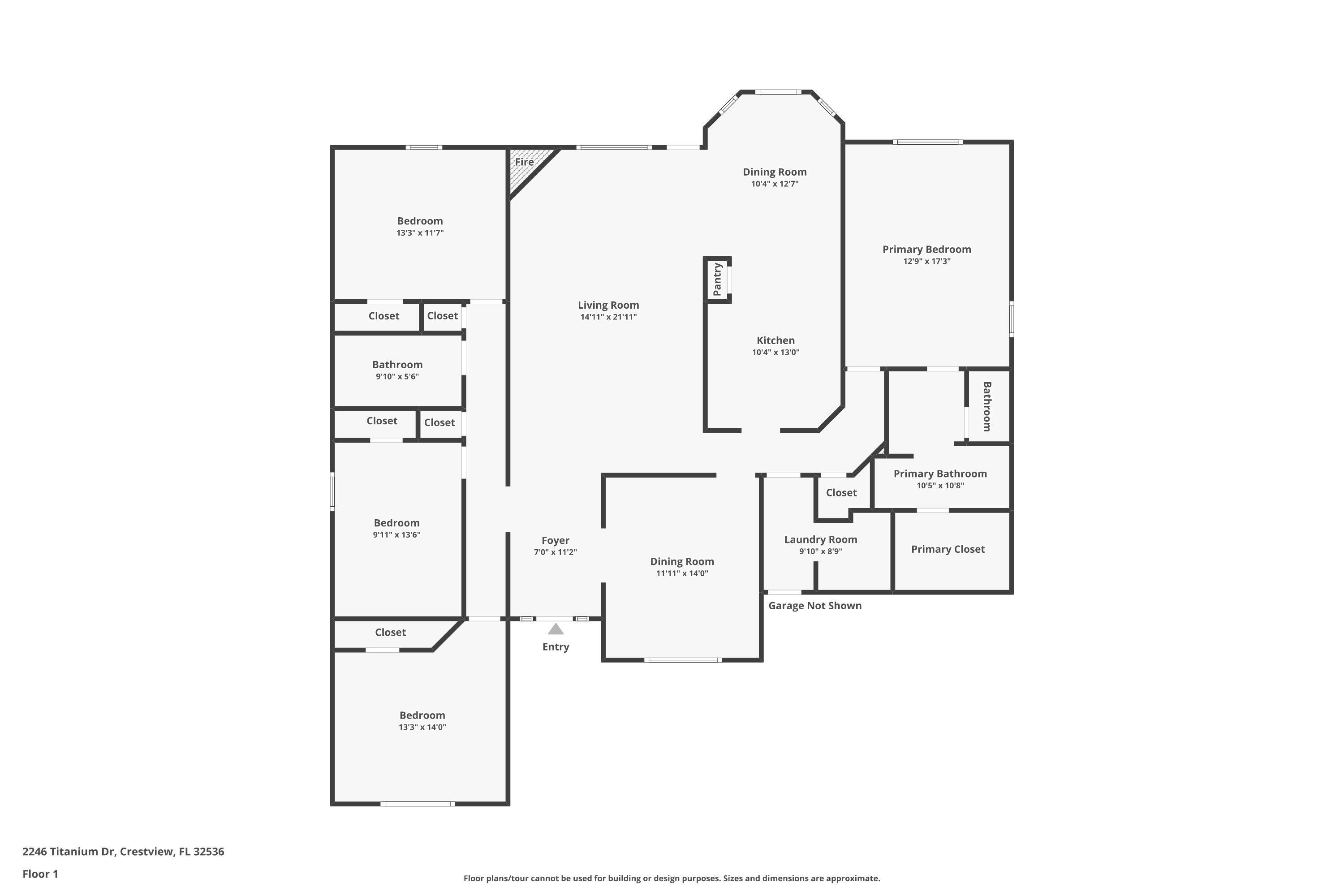 2246 Titanium Drive Crestview, FL 32536 - Photo 38 of 38 a picture of a bathroom with mirror