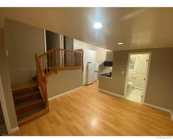 a view of a kitchen with a sink