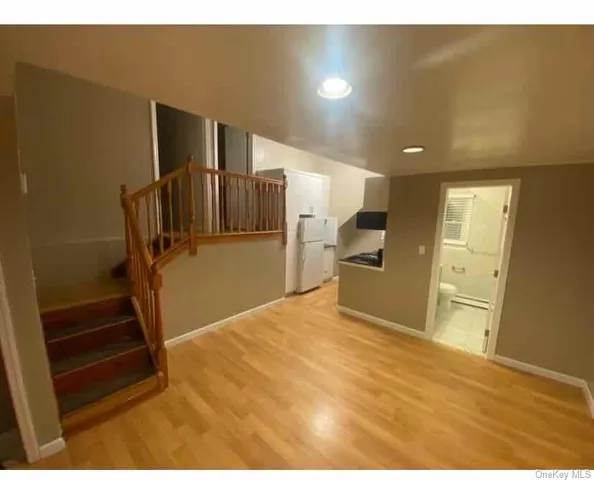 a view of a kitchen with a sink