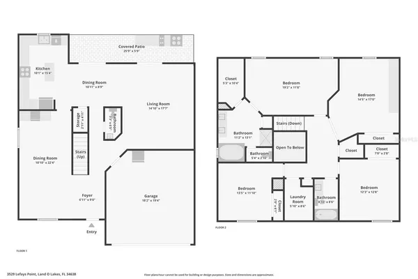 $2,800 | 3529 Lefays Point, Land O Lakes, FL 34638