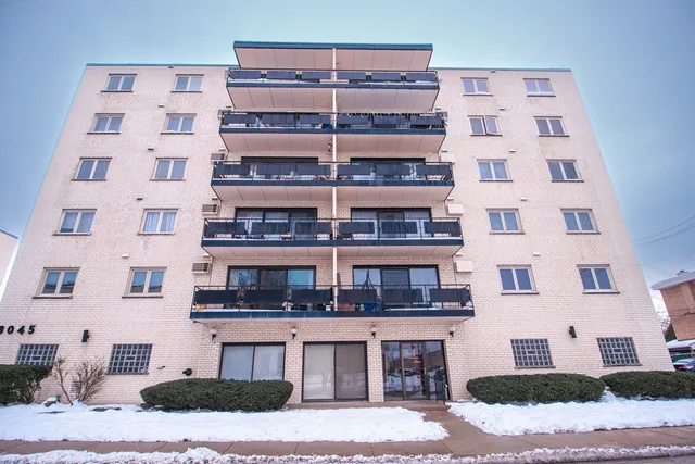 a front view of a building