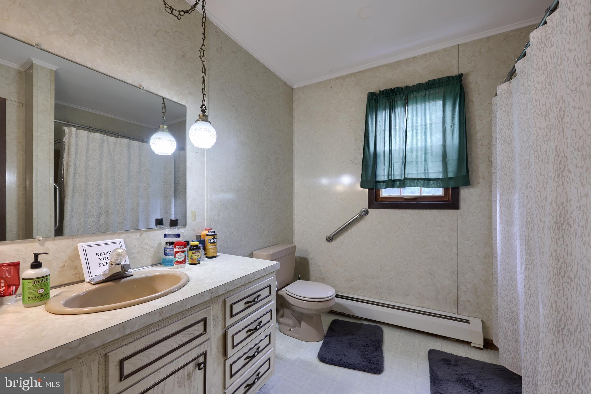 15 Snyder Road Pitman, PA 17964 - Photo 88 of 120 a bathroom with a sink toilet and mirror