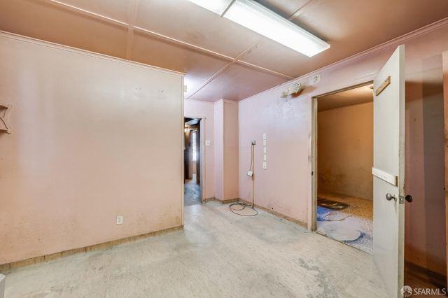 a view of an empty room