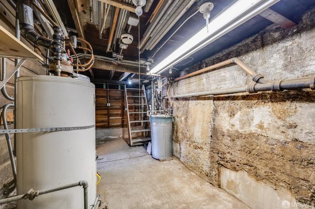 a view of storage and utility room