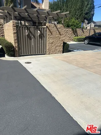 a outdoor living space with furniture