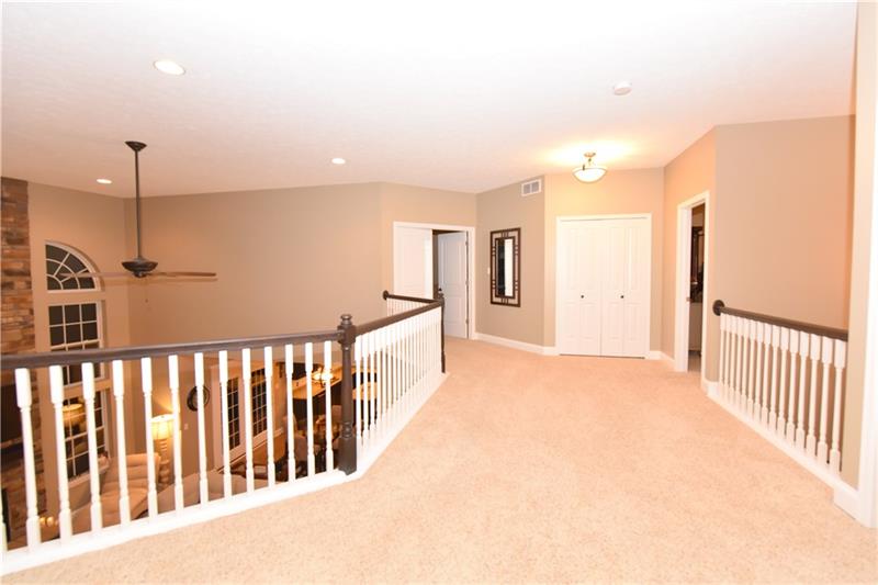 66 Pigeon Creek Road Eighty Four, PA 15330 - Photo 18 of 25 Upstairs Catwalk Over Looks the Great room (family room)and the Front Entry, Double doors Lead into the Master Bedroom Suite