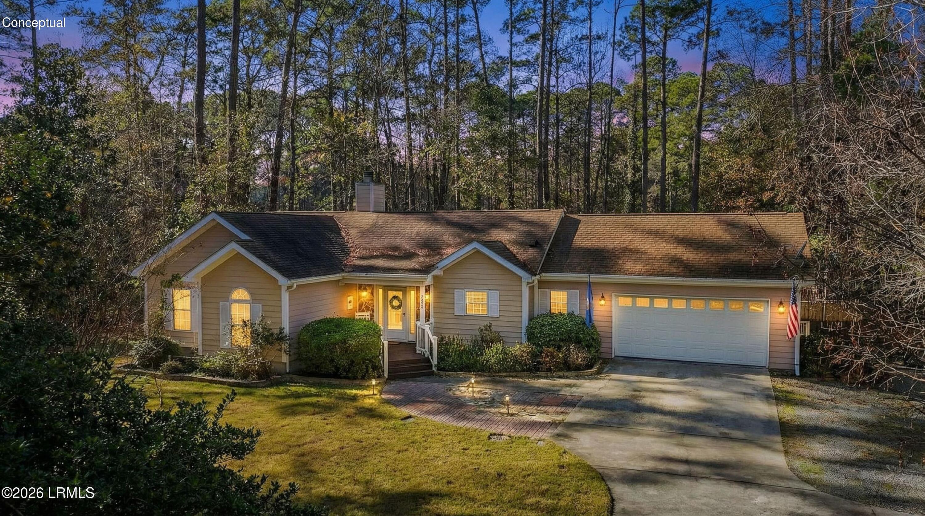 561 Sams Point Road Beaufort, SC 29907 - Photo 43 of 44 VIRTUAL TWILIGHT VIEW