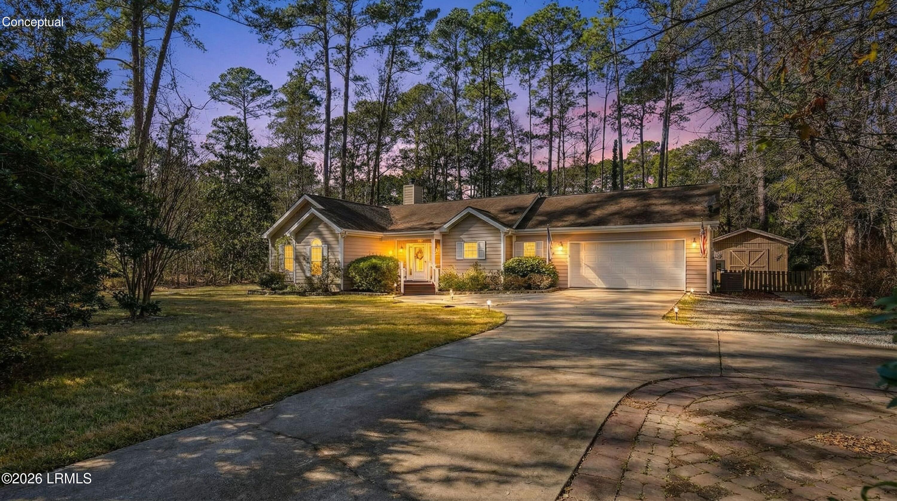 561 Sams Point Road Beaufort, SC 29907 - Photo 44 of 44 VIRTUAL TWILIGHT VIEW