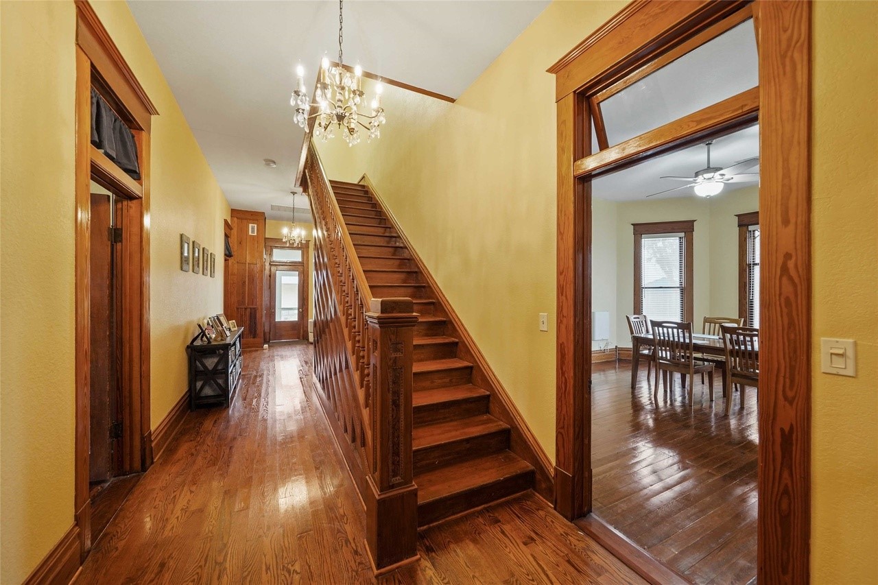 570 Wightman Street Matagorda, TX 77457 - Photo 7 of 29 a view of entryway and hall with wooden floor