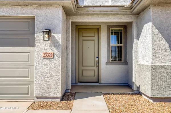 a view of front door of house