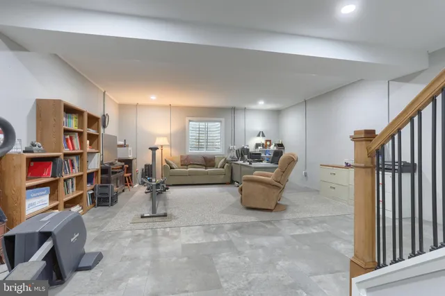 a room with furniture