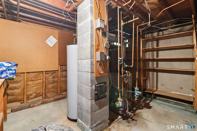 a view of storage and utility room