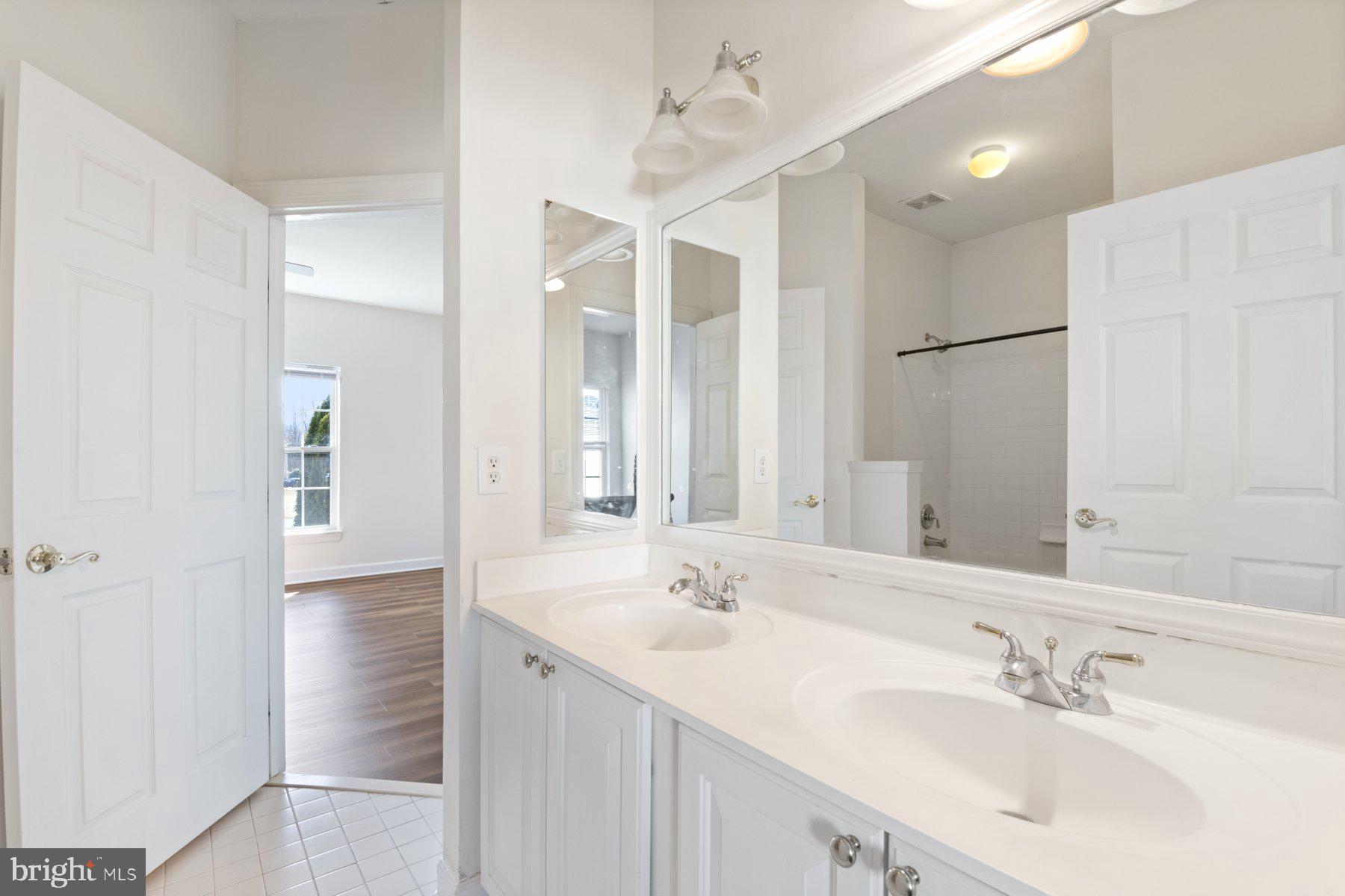 14206 Derby Ridge Road Bowie, MD 20721 - Photo 62 of 77 a bathroom with a sink and a mirror