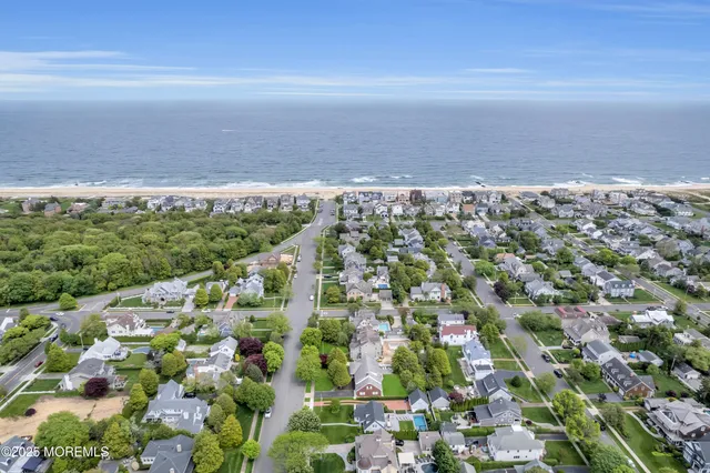 a view of an ocean and beach