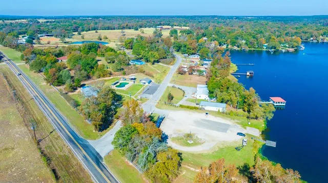 view of a lake with a mountain view